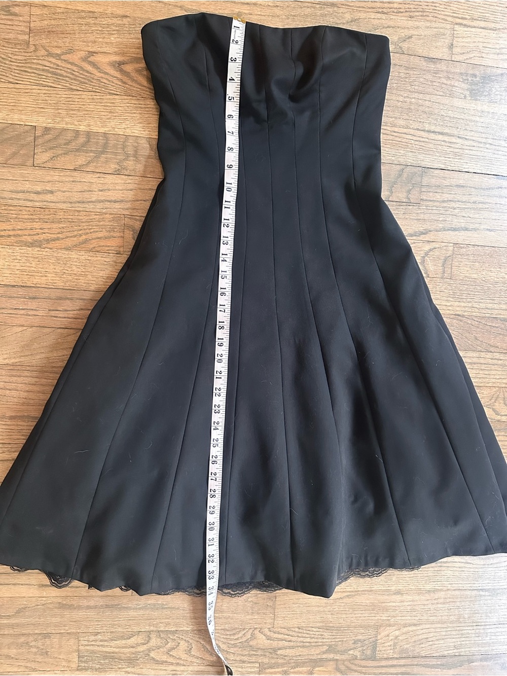 Early 2000s Express Strapless Black Dress